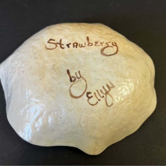 Studio Art Pottery Leaves Earthtone Soap Candy Dish Spoon Rest Ash Tray Accent - Picture 5 of 9